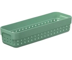 Plastikinė dėžutė Seoul M NHG 5x7.8x23.8cm Rosemary Žalias