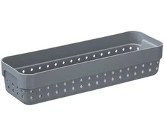 Plastikinė dėžutė Seoul M NHG 5x7.8x23.8cm Tradewinds Gray