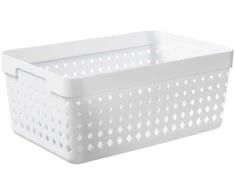 Plastikinė dėžutė Seoul XL NHG 10x15.8x23.8cm balta