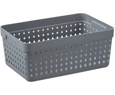 Plastikinė dėžutė Seoul XL NHG 10x15.8x23.8cm Tradewinds Gray