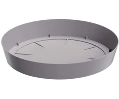 Plastikinė lėkštelė LOFLY, tamsiai pilkos sp., 12.5 cm