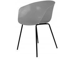 Plastikinė moderni biuro kėdė biurui balkone, Solaris Gray