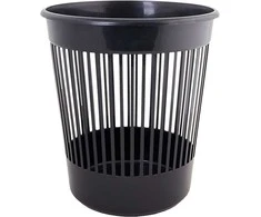 Plastikinė popieriaus pintinė Aleana 12L juoda