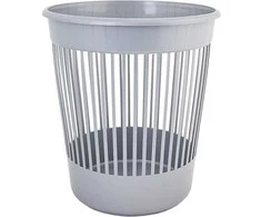 Plastikinė popieriaus pintinė Aleana 12L pilka