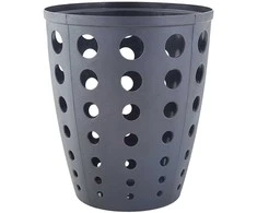 Plastikinė popieriaus pintinė Aleana 13.5L granito spalvos