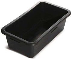 Plastikinė stačiakampė, statybinė dėžė, juodos sp., 45 l