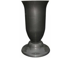 Plastikinė vaza, pastatoma, grafito sp., 15,5 cm