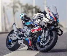 Plastikinės statybinės plytos 1000RR motociklų lenktynių dovana HIT