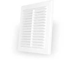Dospel Plastikinės ventiliacijos grotelės D150RW, 150 x 150 mm, klijuojamos, su rėmeliu