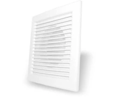Plastikinės ventiliacijos grotelės DL125RW, 175 x 175 mm, DN125