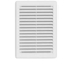 Plastikinės ventiliacijos grotelės DL125RW, 175 x 175 mm, DN125