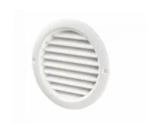 Plastikinės ventiliacijos grotelės durims VM50, DN50, baltos sp., 2 vnt.