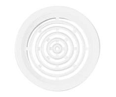 Plastikinės ventiliacijos grotelės durims VM50, DN50, baltos sp., 2 vnt.