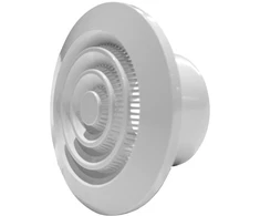 Plastikinės ventiliacijos grotelės luboms ND10GR, 150 x 150 mm, DN100, su užsklanda