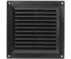 Europlast Aliumininės ventiliacijos grotelės, 150 x 150 mm, juodos