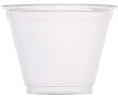 Plastikiniai desertiniai indai 280ml/Ø95mm permatomos/50vnt.