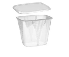 Plastikiniai indai su dangčiais maistui laikyti Toro 500ml/10gab. permatomi