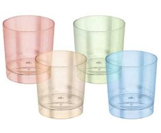 Plastikiniai stikliukai ALGON 10vnt. 35ml Daugkartiniai Mix BA01054377620