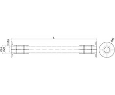 Plastikiniai vamzdeliai klojiniams Ø45x150 mm, 100 vnt.