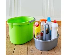 Plastikinis įdėklas kibirui Aleana 15L pilkas