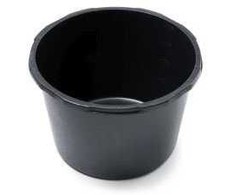 Plastikinis kibiras, su rankena, juodos sp., 20 l