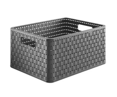 Daiktadėžė ROTHO, 18 l, pilka, 36,8×27,8×19,1 cm