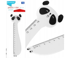 Plastikinis liniuotė 15cm Panda Starpak