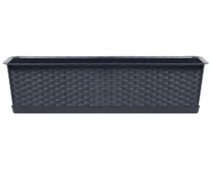 Prosperplast Plastikinis lovelis RATOLLA, antracito sp., 78,3 x 17,3 x 15 cm