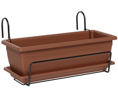Plastikinis lovelis su laikikliu TERA NARA, rudos sp., 27 x 50 x 16 cm