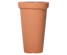 Plastikinis vazonas CLASSIC TOWER, su įdėklu, terakotos sp., 30 x 50 cm