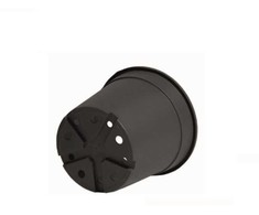 Nicoli 1,3l vazonas CONTAINER IME 14cm juodas