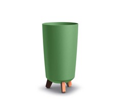 Plastikinis vazonas GRACIA TUBUS SLIM, žalios sp., Ø23,9 x h44,5 cm