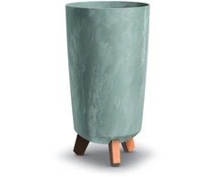 Plastikinis vazonas GRACIA TUBUS SLIM, žalios sp., Ø23,9 x h44,5 cm