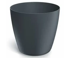 Dekoratyvinis gėlių vazonas Mate Ø24cm H21.5cm plastik./antrac. sp.