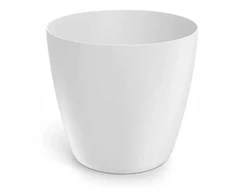 Plastikinis vazonas MATE, baltos sp., 20 x 18 cm