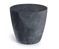 Plastikinis vazonas MATE BETON EFFECT, betono sp., 20 x 18 cm