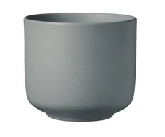 Dekoratyvinis gėlių vazonas Mate Ø24cm H21.5cm plastikinis/š.pilkas