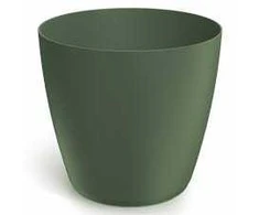 Dekoratyvinis gėlių vazonas Mate Ø20cm H18cm plastikinis/žalias