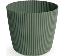 Dekoratyvinis gėlių vazonas Milly Round Ø24cm H21cm plastikinis/žalias
