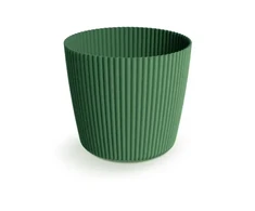 Dekoratyvinis gėlių vazonas Milly Round Ø17cm H15cm plastikinis/žalias