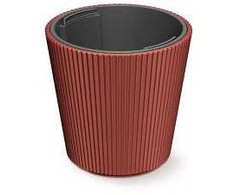 Prosperplast Plastikinis vazonas MILLY, su įdėklu, vario sp., 30 x 28,5 cm
