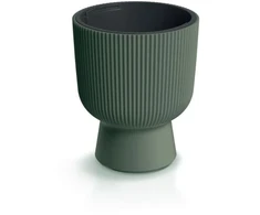 Prosperplast Plastikinis vazonas MILLY, su įdėklu, žalios sp., 30 x 28,5 cm