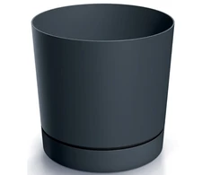 Dekoratyvinis gėlių vazonas Tubo P Ø14.8cm H14.7cm plast./antracito sp.