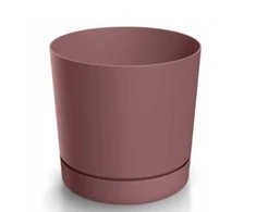 Dekoratyvinis gėlių vazonas Tubo P Ø14.8cm H14.7cm plastikinis/Marsala