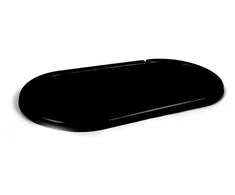 Plastikinis žvakių padėklas, grafito sp., 32 cm