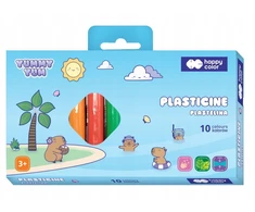 Plastilinas 10 spalvų Yummy Yum Capybara Happy Color