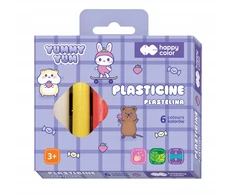 Plastilinas 6 spalvos Yummy Yum Capybara Happy Color