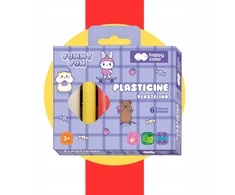 Plastilinas 6 spalvos Yummy Yum Capybara Happy Color