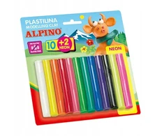 Plastilinas Alpino, 12 spalvų