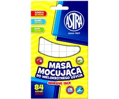 Plastilinas Astra, 50g, balta, daugkartinio naudojimo